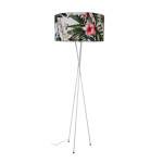 Tropical Mia White Floor Lamp - Lamp Base & Shade