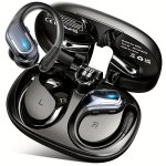 New Wireless Earbuds For Running Sports Wireless Earphones With Earhooks Pure Bass Sound Over Ear Headphones With Dual-led Displ