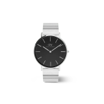 Classic Piano Link Onyx Silver Watch 40MM