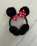 Minnie Mouse Black Ear Warmers