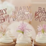 Baby In Bloom Cupcake Toppers