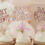 Baby In Bloom Cupcake Toppers