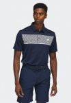 Adidas Performance Chest Print Golf Polo - Collegiate Navy