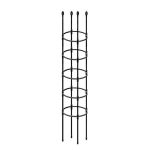 195CM Black Plant Trellis 32CM Diameter 11MM Tube