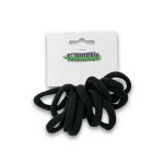 Hair Elastic Ring Tie 12 Pack Black