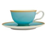 Maxwell & Williams Kasbah Turquoise 200ML Footed Cup And Saucer