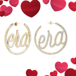 Goldair Gold Luxe Logo Hoops