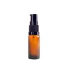 15ML Amber Glass Aromatherapy Bottle With Serum Pump - Black 18 410
