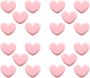 20PCS Pink Heart-shaped Plastic Memo Clips Decorative Photo Bag