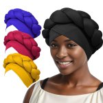 Fashion Turban Solid Color Exaggerated Style Beanie Hat Fashion Outdoor Casual Sports Style Top Hat Turban Hat