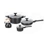 7 Piece Nonstick Cookware Set Granite Kitchen Pots And Pans Set