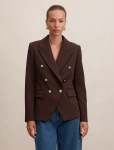 Tiana Military Blazer - 16 Chocolate