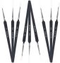 9PCS Wolf Hair Paint Brush Set Portable Watercolor And Oil Painting