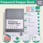 1PC Password Keeper Book Alphabetical Password Journal & Organizer 11.94CM"X 15.49CMMINI-SIZE Personalized Password Logbook With