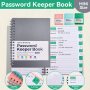1pc Password Keeper Book Alphabetical Password Journal & Organizer 11.94cm"x 15.49cmMINI-Size Personalized Password Logbook With College Ruled Pages Ideal For Home & Office Organization