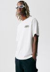 Loose Fit Printed T-Shirt - White Meadow Flowers