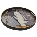 Geisha Decorative Tray Grey