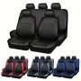 Five Seat Pu Leather Universal Car Seat Cover Set All-inclusive Seat Cushion Protector Anti-scratch Fit Suv Pickup Seat