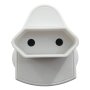 Single-plug Adaptor Euro White