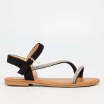 Gina 1 Flat Sandal - Black - Black 4