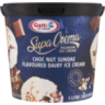 Ice Cream Supa Crema Choc Nut Sundae Premium Dairy Ice Cream 1L