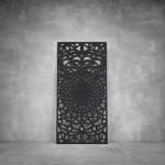 Laser Cut Screen - Design 102 - 2000 X 1000 X 20 Matt Black Outdoor