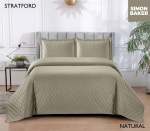Simon Baker Stratford Bedspread - Natural Various Sizes - King - 270CM X 270CM + 2 Pillowcases 50CM X 70CM + 5CM Natural