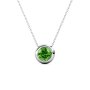 DESTINY Moon August/peridot Birthstone Necklace With Swarovski Crystals