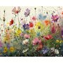 Paint By Number For Adults Beginner Flower Paint By Numbers Paint By Numbers Kits Suitable For Home Wall Decoration 40.64X50.8 Cm Frameless