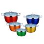 10 Piece Colourful Cookware Set - Pot Set