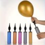 Easy-use Metal Balloon Inflator - Durable Vibrant Colors Perfect For Latex & Aluminum Foil Balloons - Ideal Party Decoration Accessory