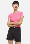 Fitted Ribbed Top - Pink