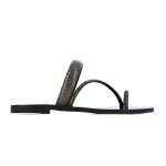 Shimmer Sandals -black
