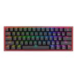 Redragon K616 Fizz Pro 61-KEY Rgb Mechanical Gaming Keyboard Black 60% Rgb Wireless wired Hot-swappable