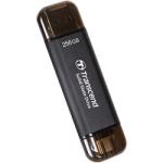 Transcend TS256GESD310C ESD310 256GB USB Type-a c 10GBPS Black Portable External SSD