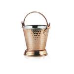 Traditional Copper Steel Medium Serving Bucket Copper