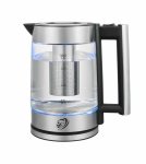 Gc 1.8L Glass Electric Kettle With Tea Infuser Fast Boil 1500-1800W LED Light 360 Cordless Base