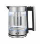 Gc 1.8L Glass Electric Kettle With Tea Infuser Fast Boil 1500-1800W LED Light 360 Cordless Base