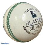 Blaster Silver 113G White Cricket Ball - 113G 2PC White