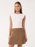 Lee 2 In 1 Jersey Kilted MINI Dress - 16 Porcelain tan