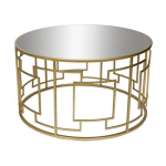Metal mirror Coffee Table 71 Cm X 71 Cm X 48 Cm
