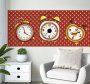 Pop Art Alarm Clocks With Background Clock Decal