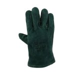 Tru Touch Green Lined Welders Wrist Gloves - Green