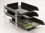 Bantex Vision 3 Tier Letter Tray in Blue