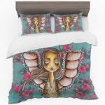 Floral Angel Duvet Cover Set