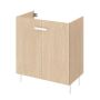 Easy Bathroom Cabinet With Two Doors Oak W70CMXD40CMXH80CM Basin Excluded Vanity Only