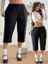 Coolane Women's Summer Fairycore Music Festival Old Money Gyaru 90S Cropped Slim-fit Cargo Pants Capri Pants Airport