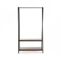 Sol 2 Shelf Clothes Rail-black