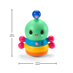 Happy World Dance Dance Rainbow Worm Wobble Toy