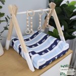 Changing Mat Cover Trucks Bucks Navy Boys Stripe